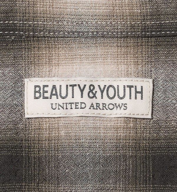 BEAUTY&YOUTH UNITED ARROWS「ボイル オンブレ チェック レギュラーカラー シャツ GRANDE型」|シャツ・ブラウス|