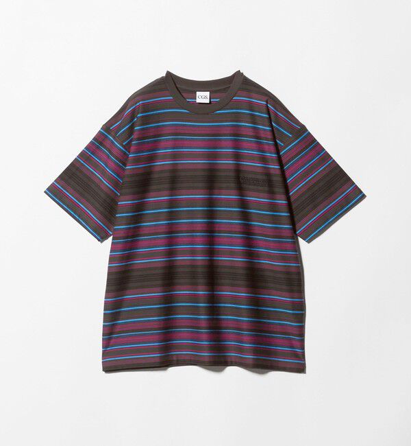 California General Store「＜CGS.＞マルチ ボーダー クルー ネック Tシャツ」|Tシャツ・カットソー|