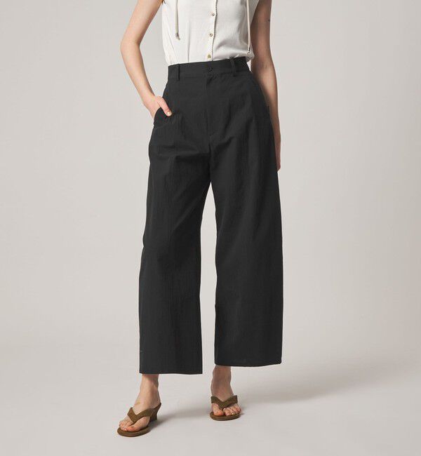 STEVEN ALAN「＜Steven Alan＞コットン ワイド パンツ」|その他|BLACK
