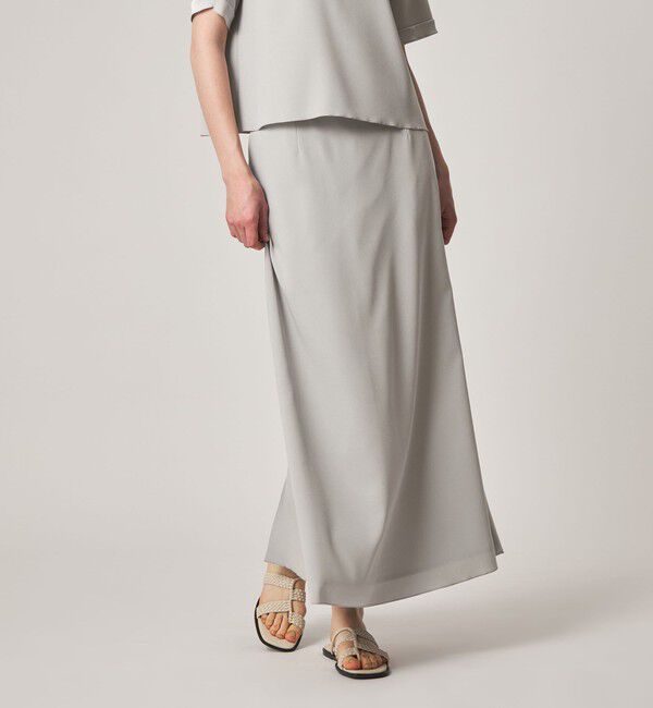 STEVEN ALAN「＜Steven Alan＞バックサテン ジョーゼット ロングスカート」|スカート|