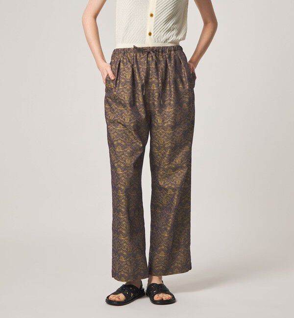 STEVEN ALAN「＜Steven Alan＞ジャガード タック イージー パンツ」|その他|MD.BROWN