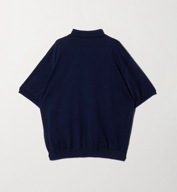 BEAUTY&YOUTH UNITED ARROWS「HI-LINE グロッシー ギザ 3B ニット ポロシャツ ウォッシャブル」|ニット・セーター|