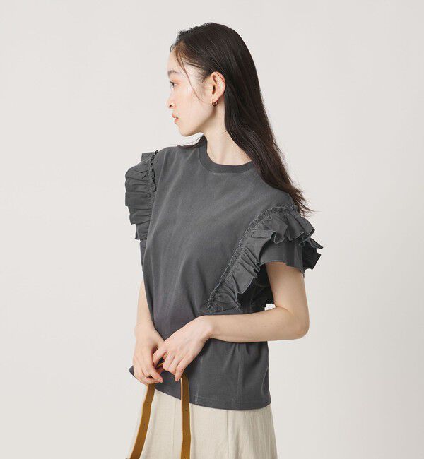 BEAUTY&YOUTH UNITED ARROWS「コットンフリル ショートスリーブ カットソー」|Tシャツ・カットソー|