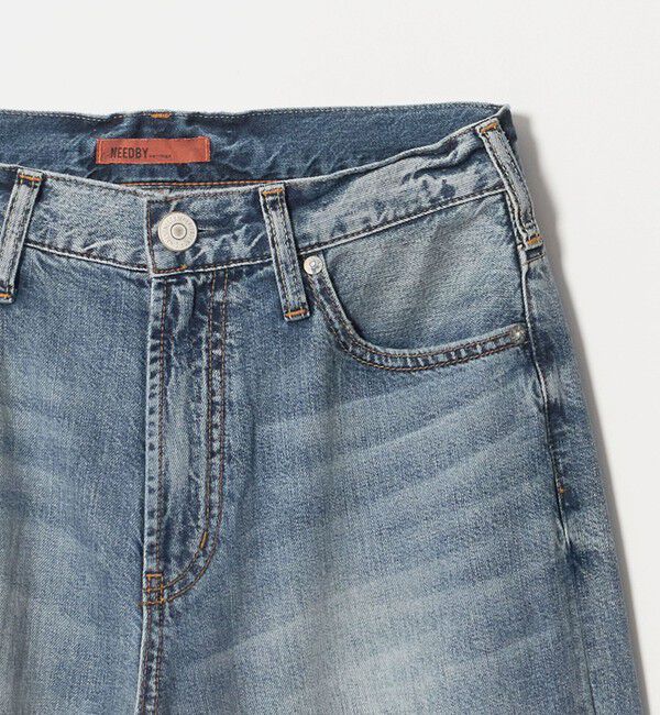 BEAUTY&YOUTH UNITED ARROWS「【別注】＜NEEDBY heritage＞ワイドフレア デニムパンツ/コバルト」|デニム|