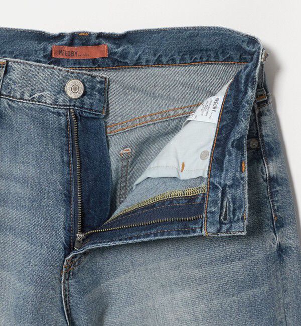 BEAUTY&YOUTH UNITED ARROWS「【別注】＜NEEDBY heritage＞ワイドフレア デニムパンツ/コバルト」|デニム|