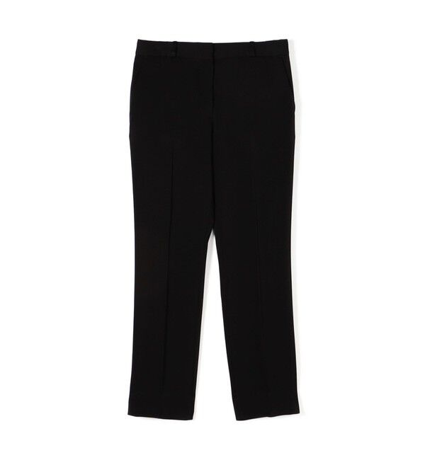 BACCA「ジョーゼットサテン ストレートパンツ」|スラックス|19 ブラック