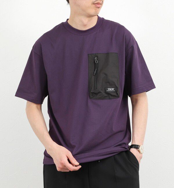NOLLEY'S goodman「【WEB限定】【TAION/タイオン】MOUNTAIN POCKET T-SHIRT ポケットTシャツ 26SS」|Tシャツ・カットソー|ダークパープル