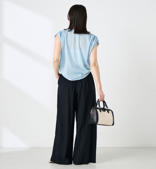 NOLLEY'S「【WEB＆一部店舗限定サイズ】ウォッシャブルソフトタイプライタータックギャザーワイドパンツ」|その他|