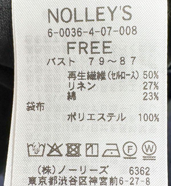 NOLLEY'S「ウォッシャブルセルロースリネン2WAYワンピース」|ワンピース|