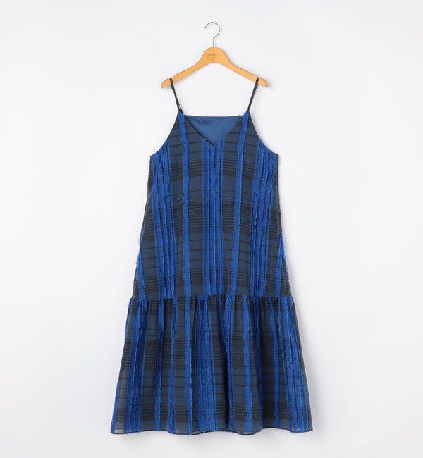 NOLLEY'S「【WEB＆一部店舗限定アイテム】【KIRYU】ウォッシャブルチェック柄カットジャガードワンピース」|ワンピース|
