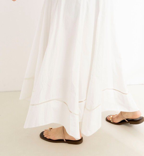 NOLLEY'S「【MARILYN MOON/マリリーンムーン】ledder lace handkerchief skirt dress」|ワンピース|