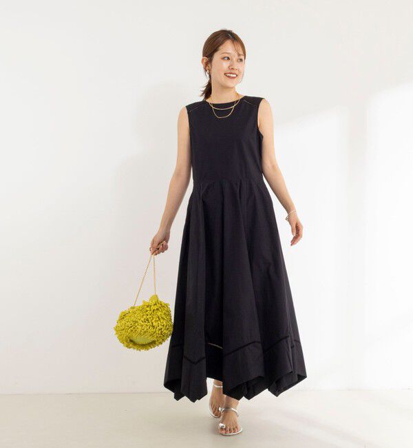 NOLLEY'S「【MARILYN MOON/マリリーンムーン】ledder lace handkerchief skirt dress」|ワンピース|