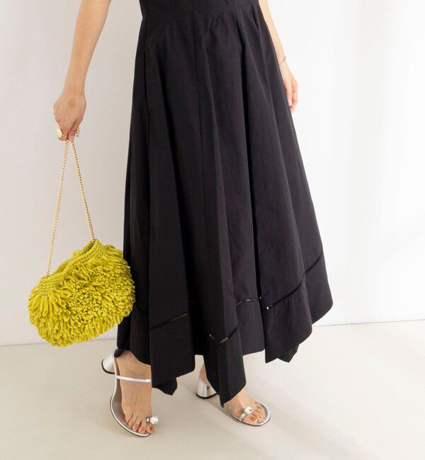NOLLEY'S「【MARILYN MOON/マリリーンムーン】ledder lace handkerchief skirt dress」|ワンピース|