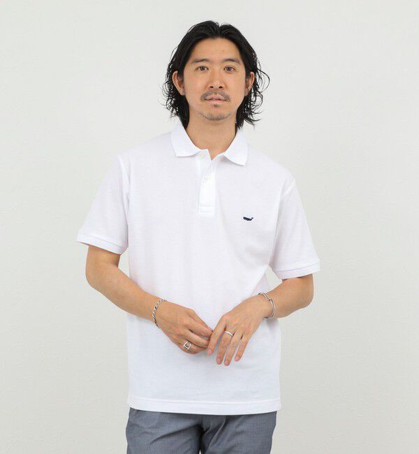 NOLLEY'S goodman「【BECシリーズ】【WEB限定】《ビジカジ対応》クジラ刺繍 ドライカノコユーティリティポロシャツ 26SS」|ポロシャツ|