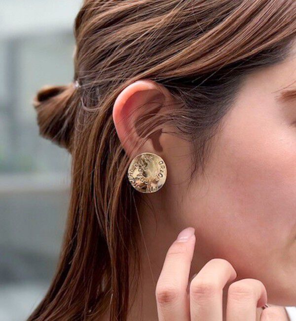 grace grace「【grace grace/グラスグラス】メッセージコインピアス」|ピアス|