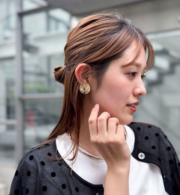 grace grace「【grace grace/グラスグラス】メッセージコインピアス」|ピアス|