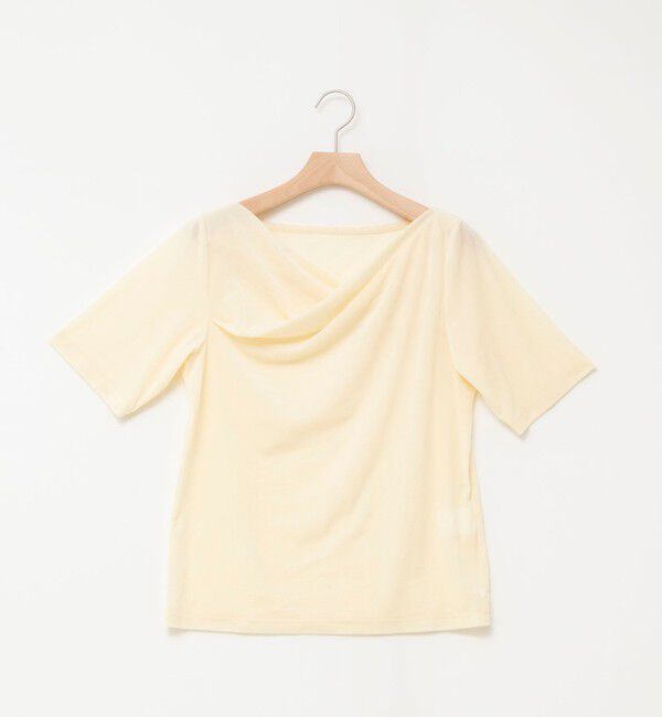 NOLLEY'S「《接触冷感》ウォッシャブルシアーベロア2WAYプルオーバー」|Tシャツ・カットソー|