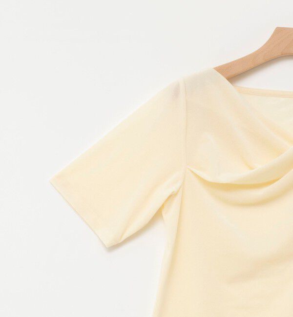 NOLLEY'S「《接触冷感》ウォッシャブルシアーベロア2WAYプルオーバー」|Tシャツ・カットソー|