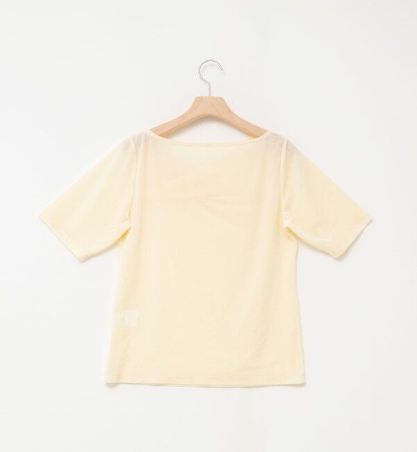 NOLLEY'S「《接触冷感》ウォッシャブルシアーベロア2WAYプルオーバー」|Tシャツ・カットソー|