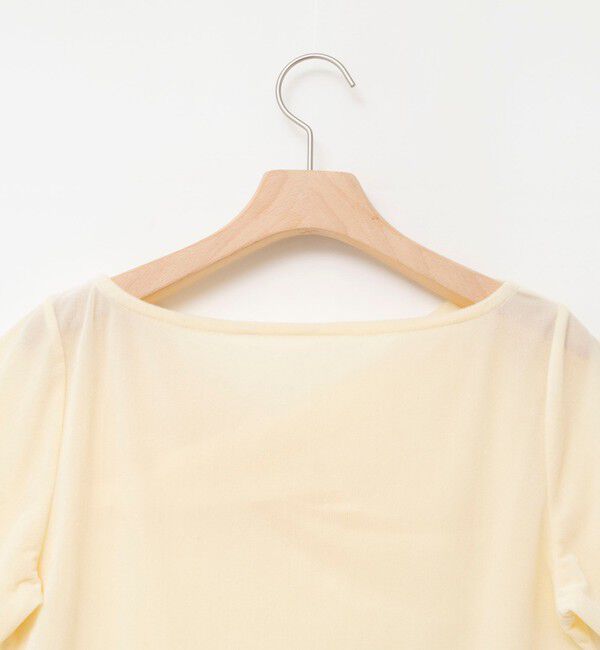 NOLLEY'S「《接触冷感》ウォッシャブルシアーベロア2WAYプルオーバー」|Tシャツ・カットソー|