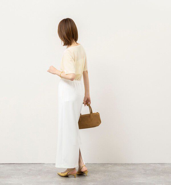 NOLLEY'S「《接触冷感》ウォッシャブルシアーベロア2WAYプルオーバー」|Tシャツ・カットソー|