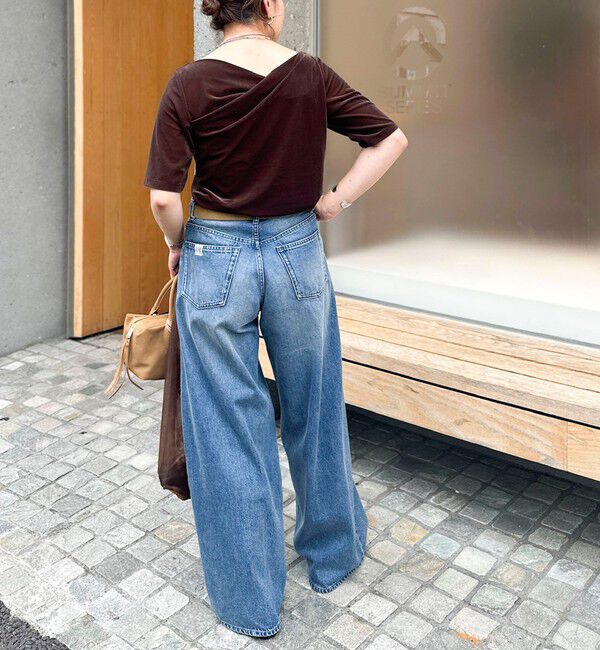 NOLLEY'S「《接触冷感》ウォッシャブルシアーベロア2WAYプルオーバー」|Tシャツ・カットソー|