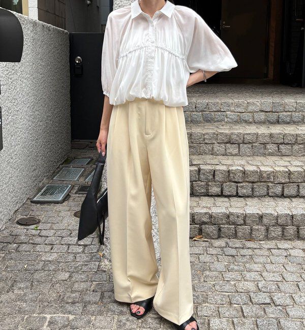  「バルーンクロップシアーシャツ」|シャツ・ブラウス|