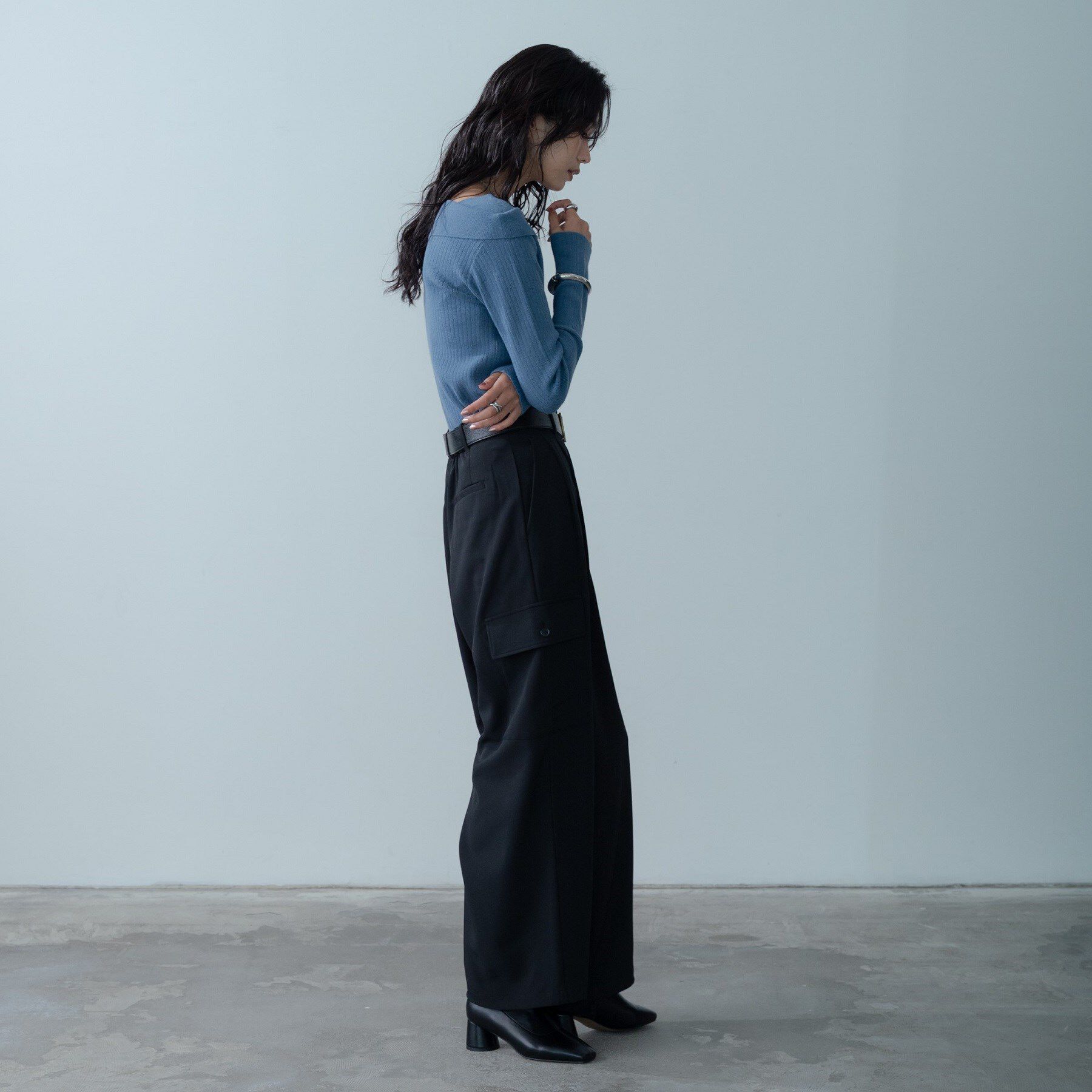 GALLEST「【再入荷】アシメオフショルニット」|ニット・セーター|