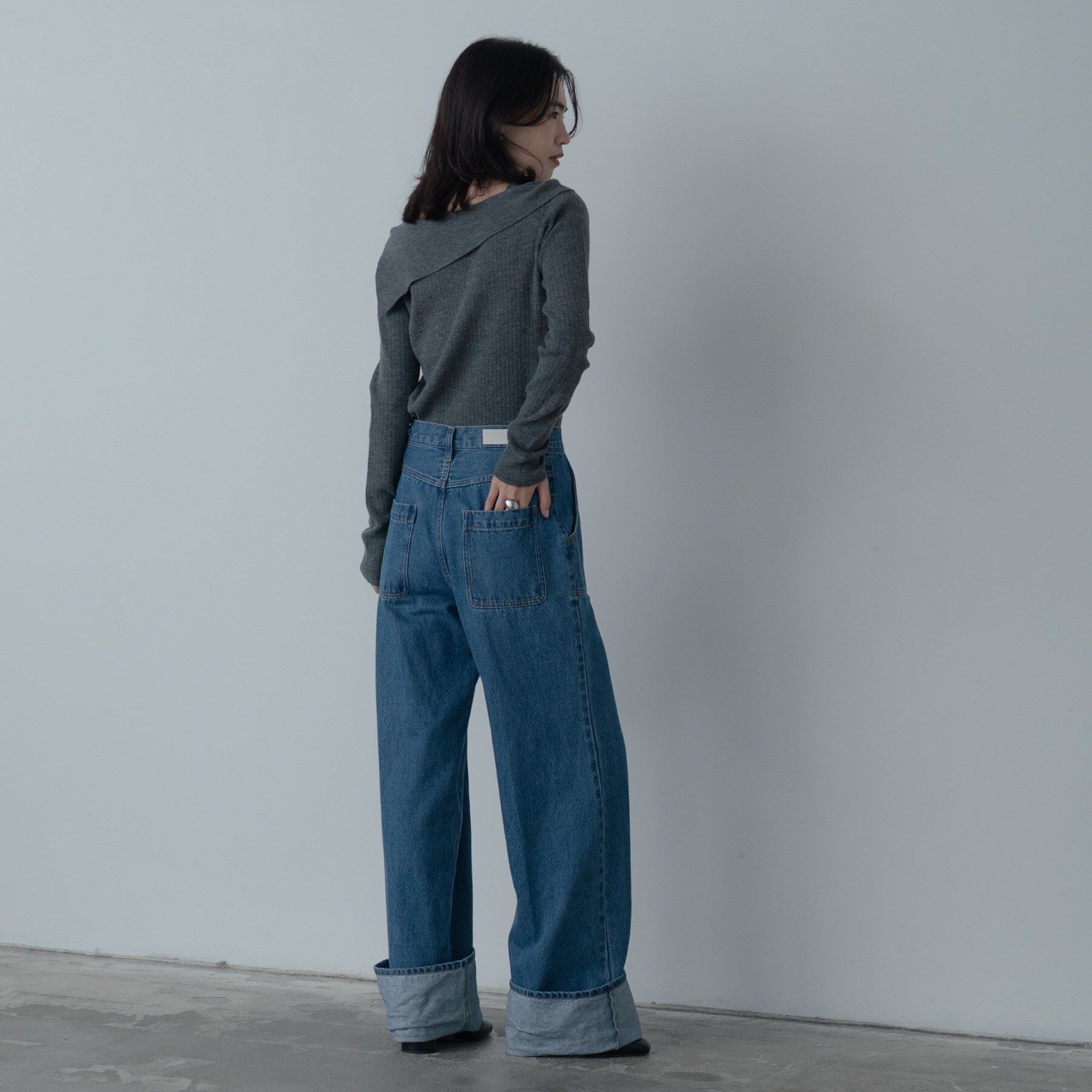 GALLEST「【再入荷】アシメオフショルニット」|ニット・セーター|