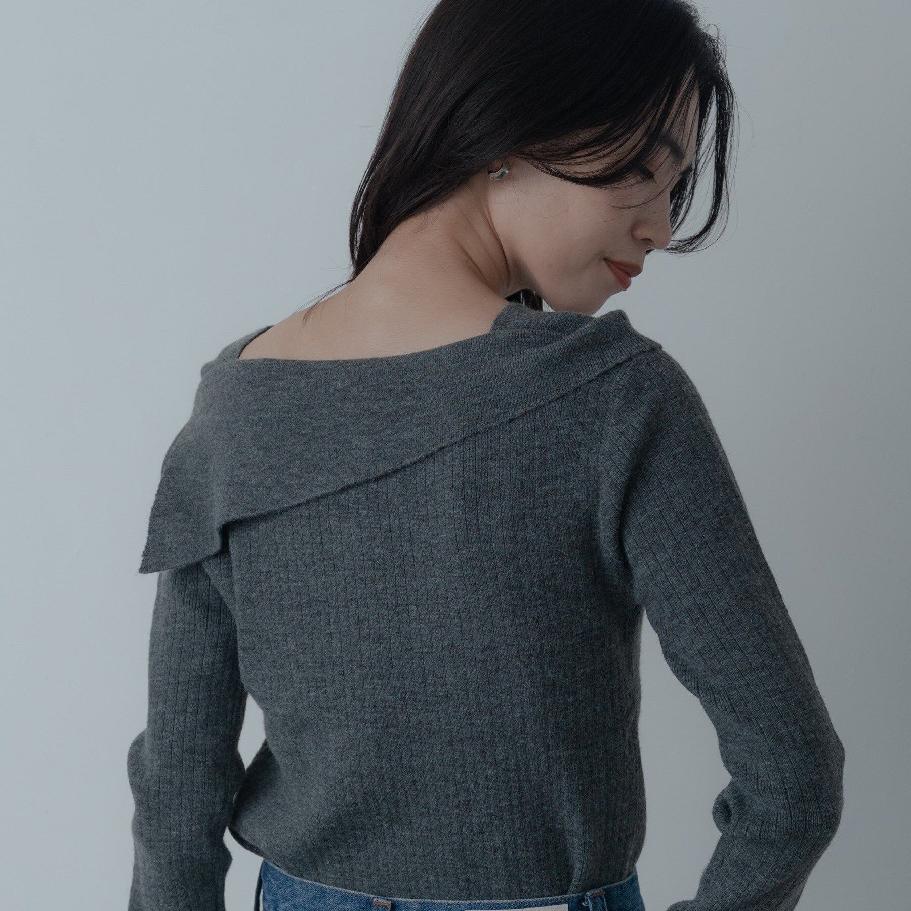 GALLEST「【再入荷】アシメオフショルニット」|ニット・セーター|