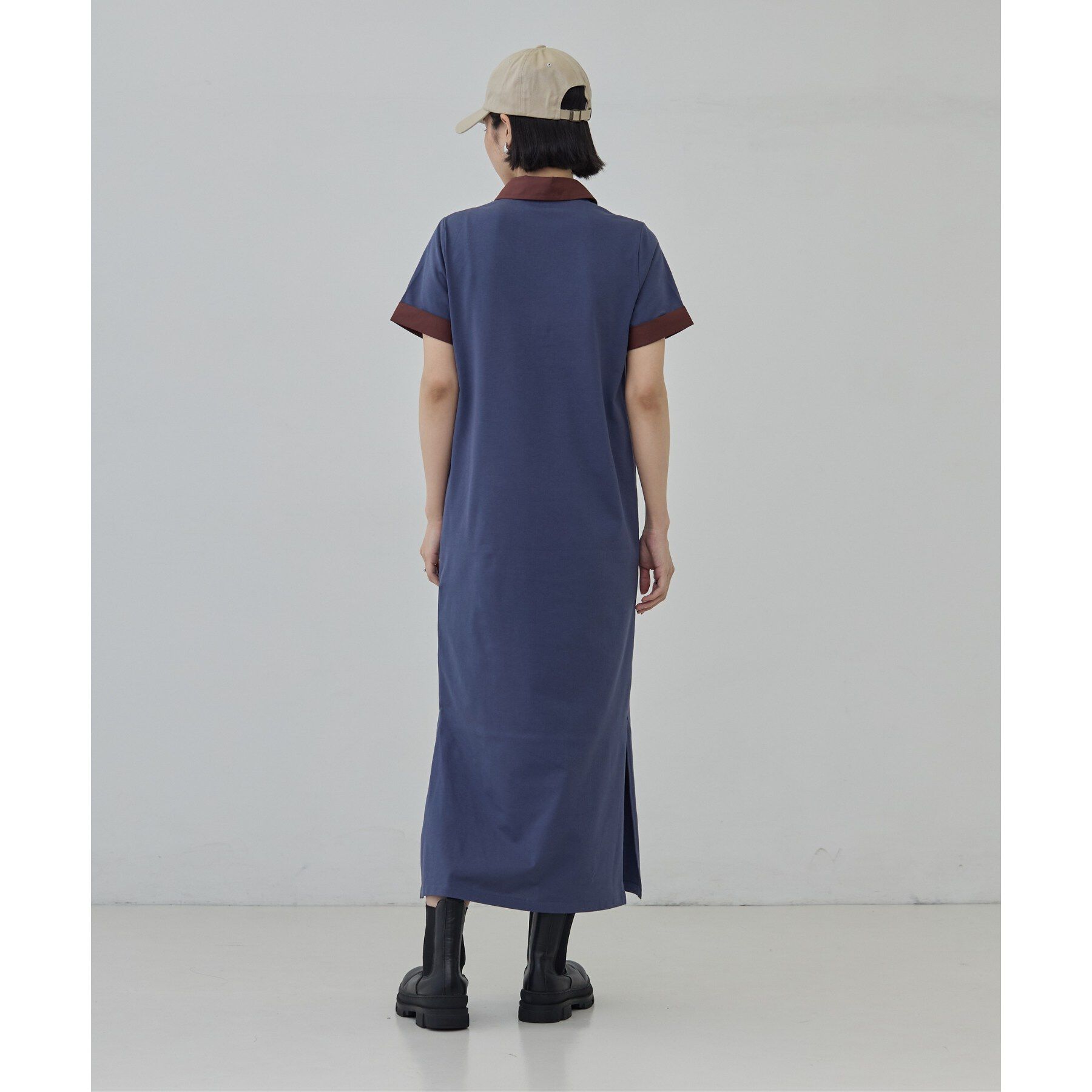 GALLEST「ポロ衿カットソーワンピ―ス」|ワンピース|