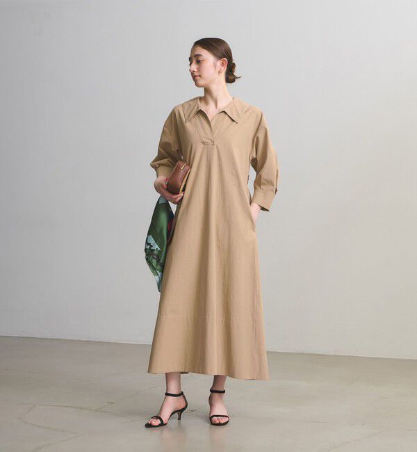 UNITED ARROWS「コットン スキッパー シャツ ワンピース ‐ウォッシャブル‐」|ワンピース|