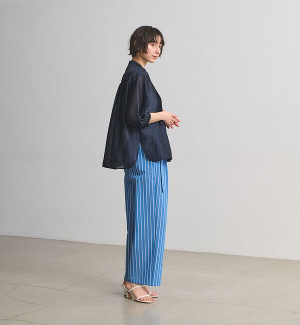 UNITED ARROWS「シルキー ピンタック ブラウス ‐ウォッシャブル‐」|シャツ・ブラウス|