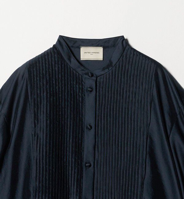 UNITED ARROWS「シルキー ピンタック ブラウス ‐ウォッシャブル‐」|シャツ・ブラウス|