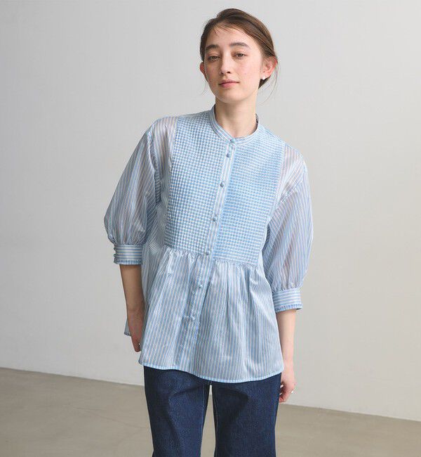 UNITED ARROWS「シルキー ピンタック ブラウス ‐ウォッシャブル‐」|シャツ・ブラウス|その他7