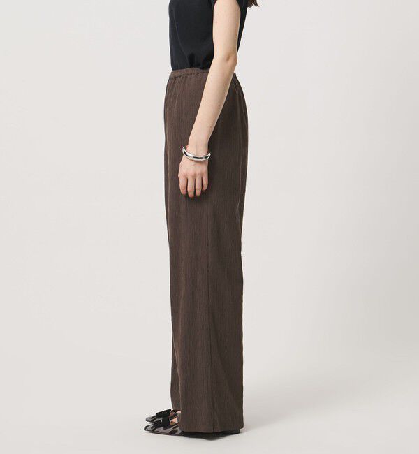 UNITED ARROWS「クレープ イージー ワイドパンツ ‐ウォッシャブル‐」|チノ|