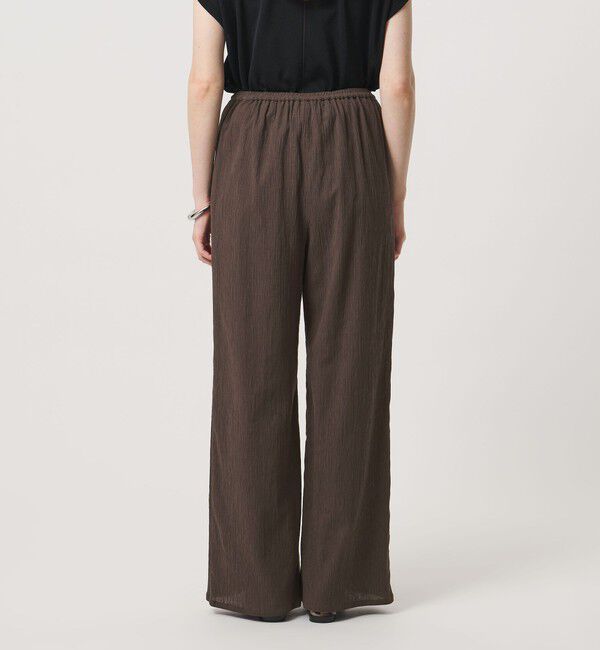 UNITED ARROWS「クレープ イージー ワイドパンツ ‐ウォッシャブル‐」|チノ|