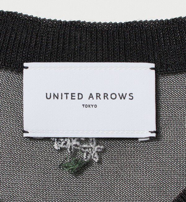 UNITED ARROWS「シアー フラワー カーディガン」|カーディガン|
