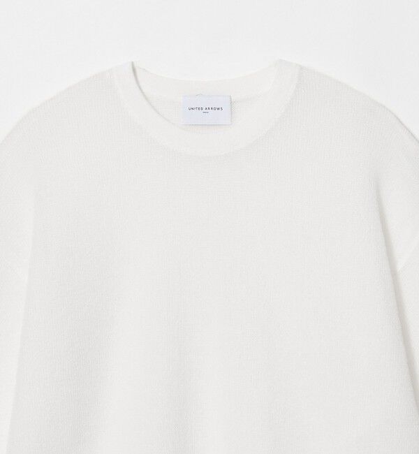 UNITED ARROWS「7分袖 ワッフル ニット」|ニット・セーター|
