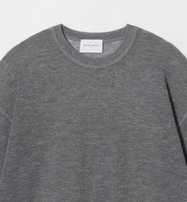 UNITED ARROWS「7分袖 ワッフル ニット」|ニット・セーター|