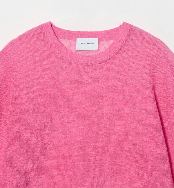 UNITED ARROWS「7分袖 ワッフル ニット」|ニット・セーター|