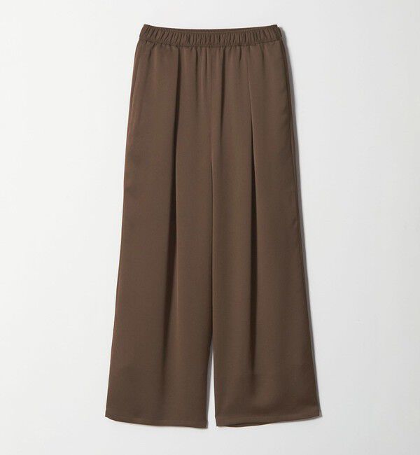 EMMEL REFINES「＜EMMEL REFINES＞EM ハンマーサテン イージー パンツ」|チノ|DK.BROWN