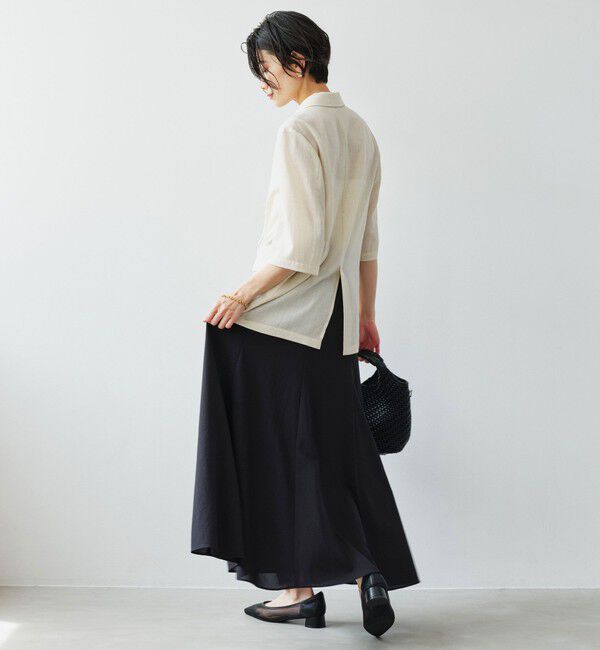 UNITED ARROWS green label relaxing「【結論シリーズ】ドライクロス フレアスカート マシンウォッシャブル  通気性」|フレア|