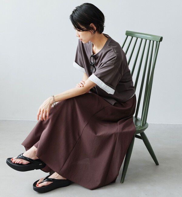 UNITED ARROWS green label relaxing「【結論シリーズ】ドライクロス フレアスカート マシンウォッシャブル  通気性」|フレア|