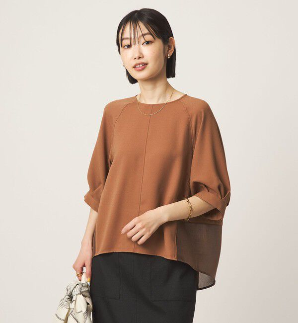 UNITED ARROWS green label relaxing「［size SHORTあり］fleurie(フルリー) フォルム ショートスリーブ ブラウス」|シャツ・ブラウス|