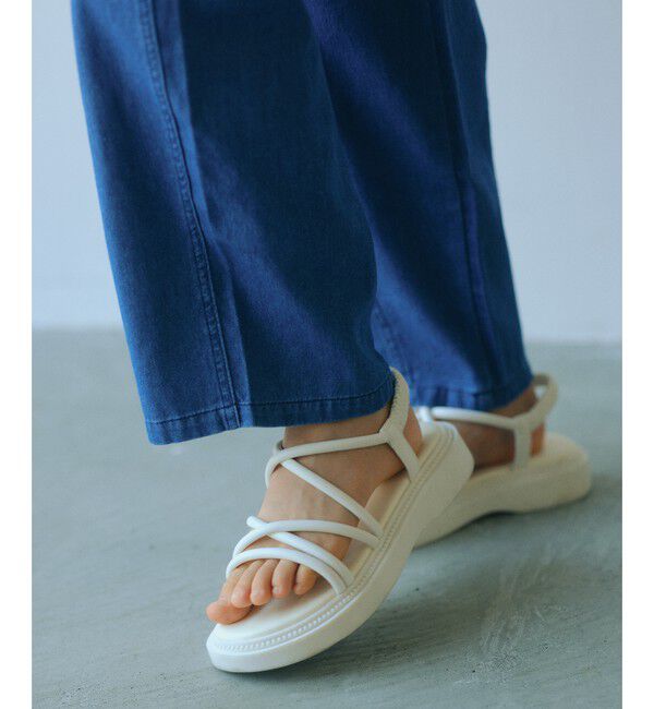 UNITED ARROWS green label relaxing「パテッド サンダル  / キッズ  17cm-23cm」|スニーカー|