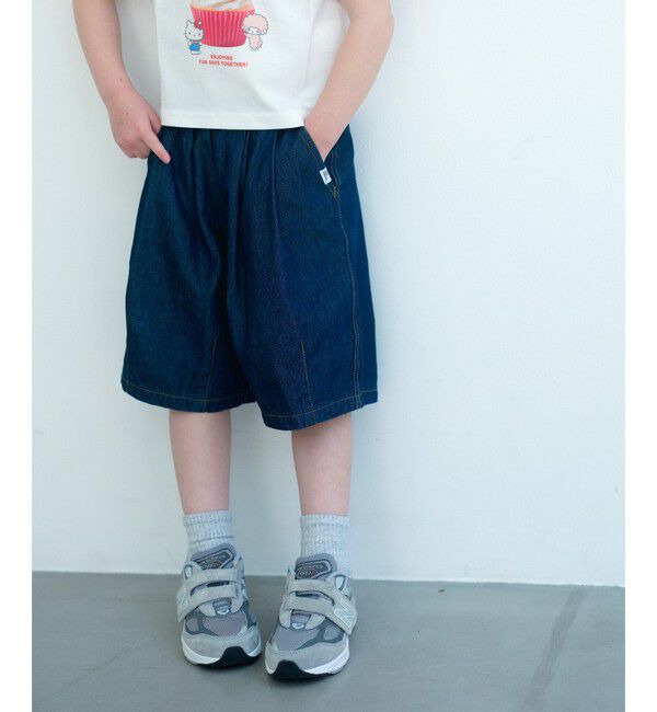 UNITED ARROWS green label relaxing「デニム バルーン ハーフ パンツ / キッズ 100cm-160cm」|その他|NAVY