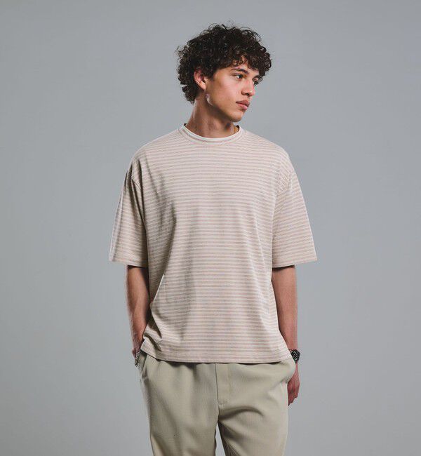 UNITED ARROWS green label relaxing「フェード ボーダー クルーネック 半袖 Tシャツ」|Tシャツ・カットソー|