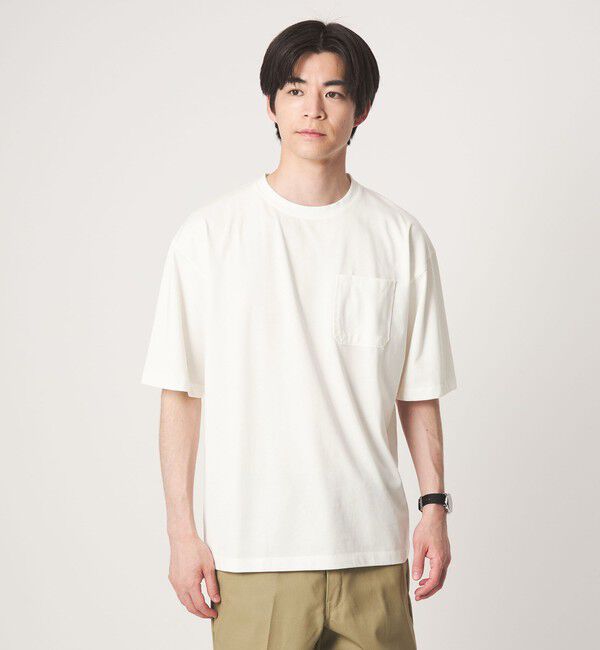 UNITED ARROWS green label relaxing「【別注/WEB限定】＜3/2 WORKS＞GLR ユーティリティ 半袖 Tシャツ カットソー」|Tシャツ・カットソー|OFF WHITE