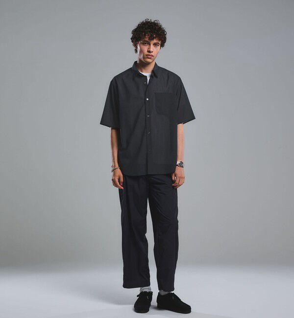 UNITED ARROWS green label relaxing「ウォッシャブル TW サイロ ジャストルーズ レギュラーカラー 半袖 シャツ -通気性・接触冷感-」|シャツ・ブラウス|